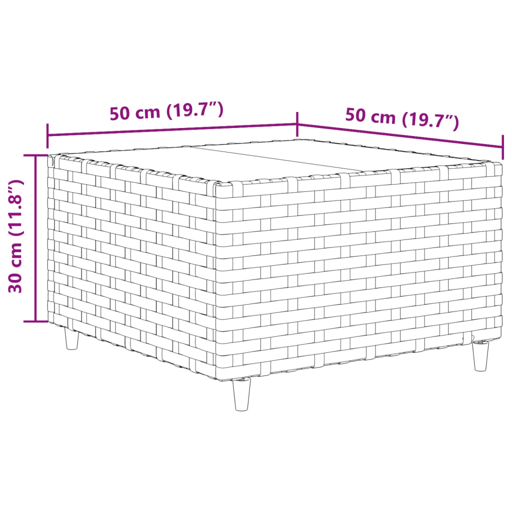 vidaXL Set muebles de jardín 6 piezas y cojines ratán sintético marrón