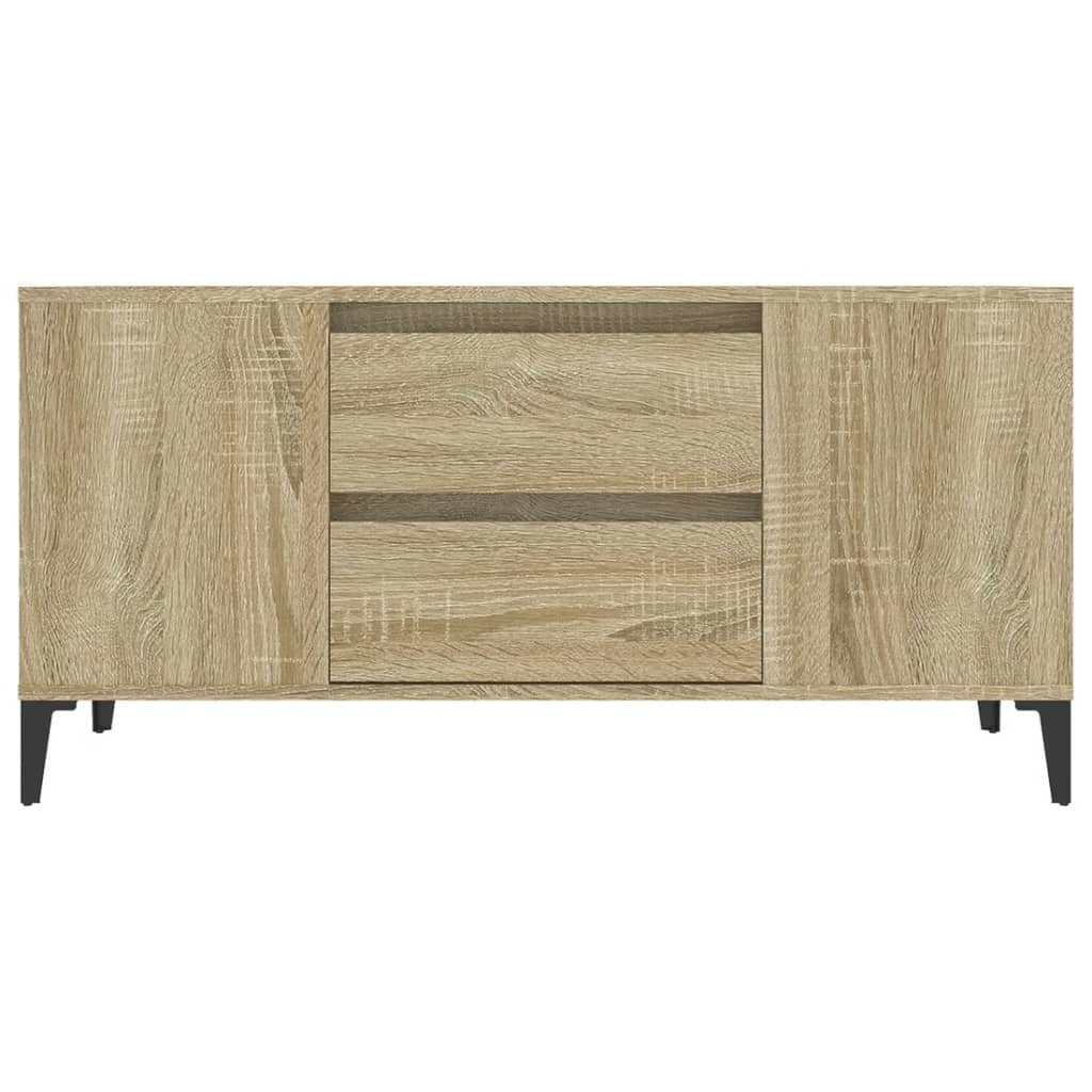 vidaXL Mueble para TV madera contrachapada roble Sonoma 102x44,5x50 cm