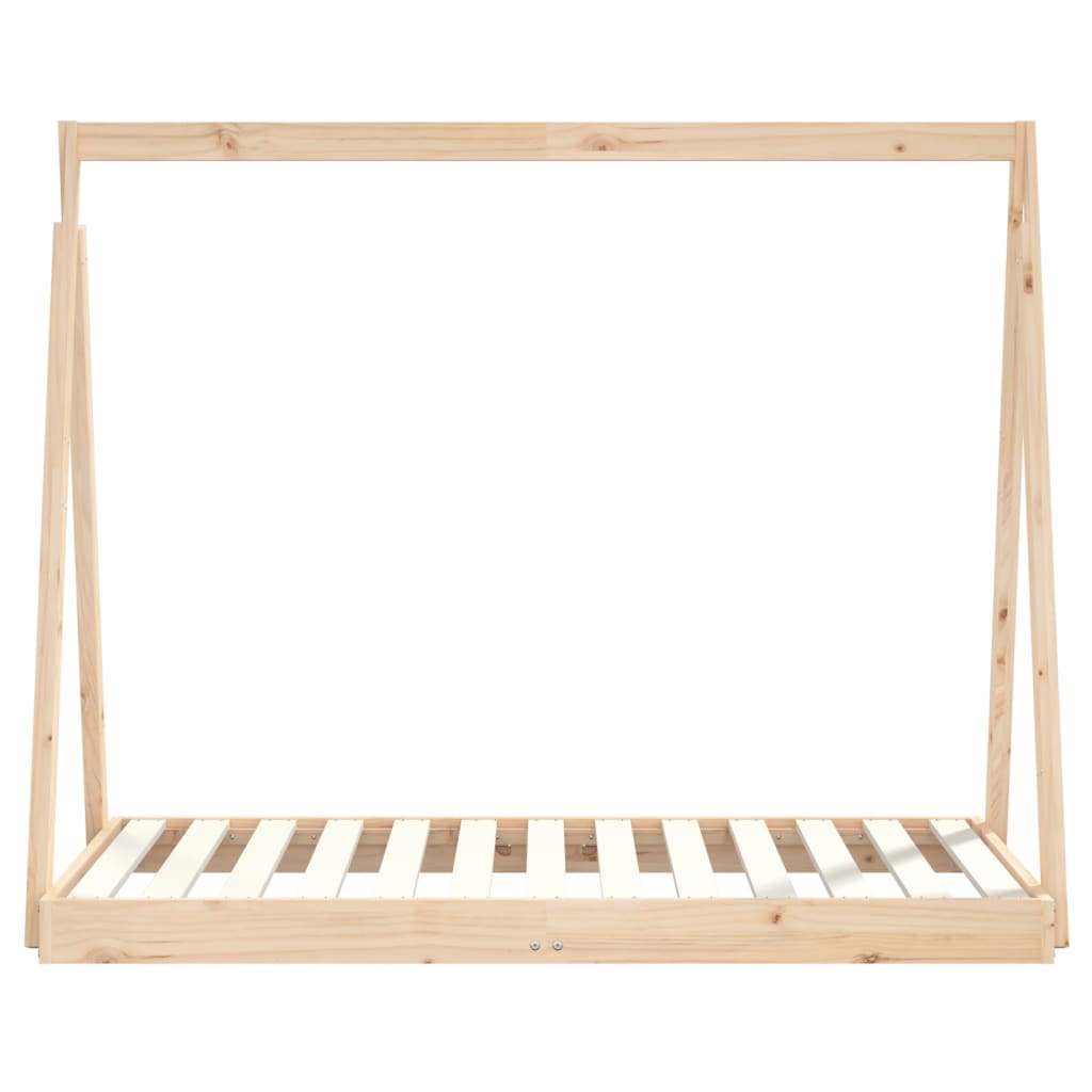 vidaXL Estructura de cama para niños madera maciza de pino 70x140 cm