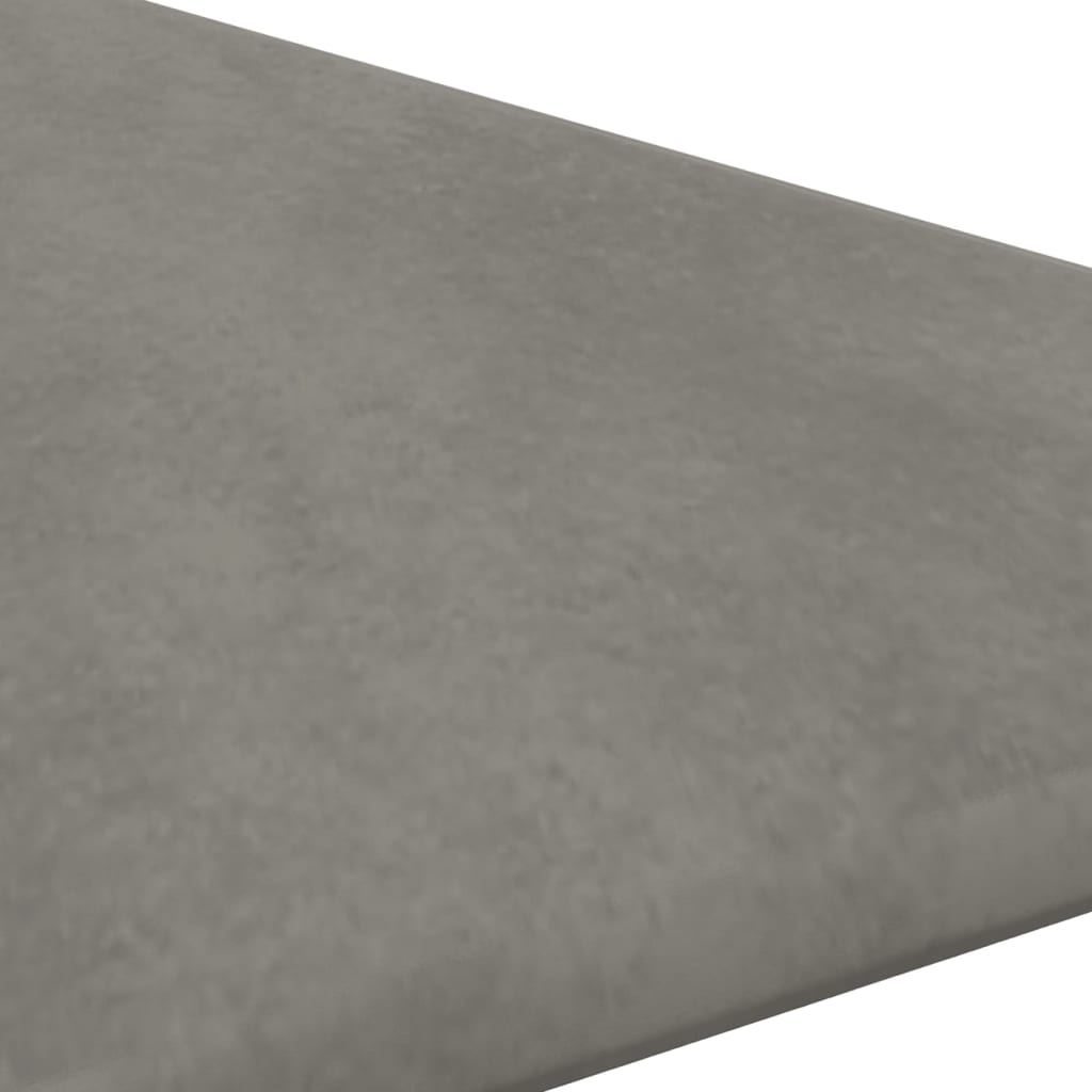 vidaXL Paneles de pared 12 uds terciopelo gris claro 30x30 cm 0,54 m²