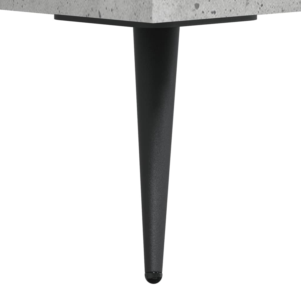 vidaXL Aparador de madera contrachapada gris hormigón 34,5x34x180 cm