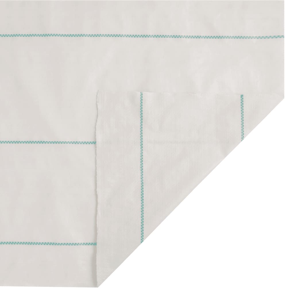 vidaXL Membrana de malezas PP blanca 1,5x10 m