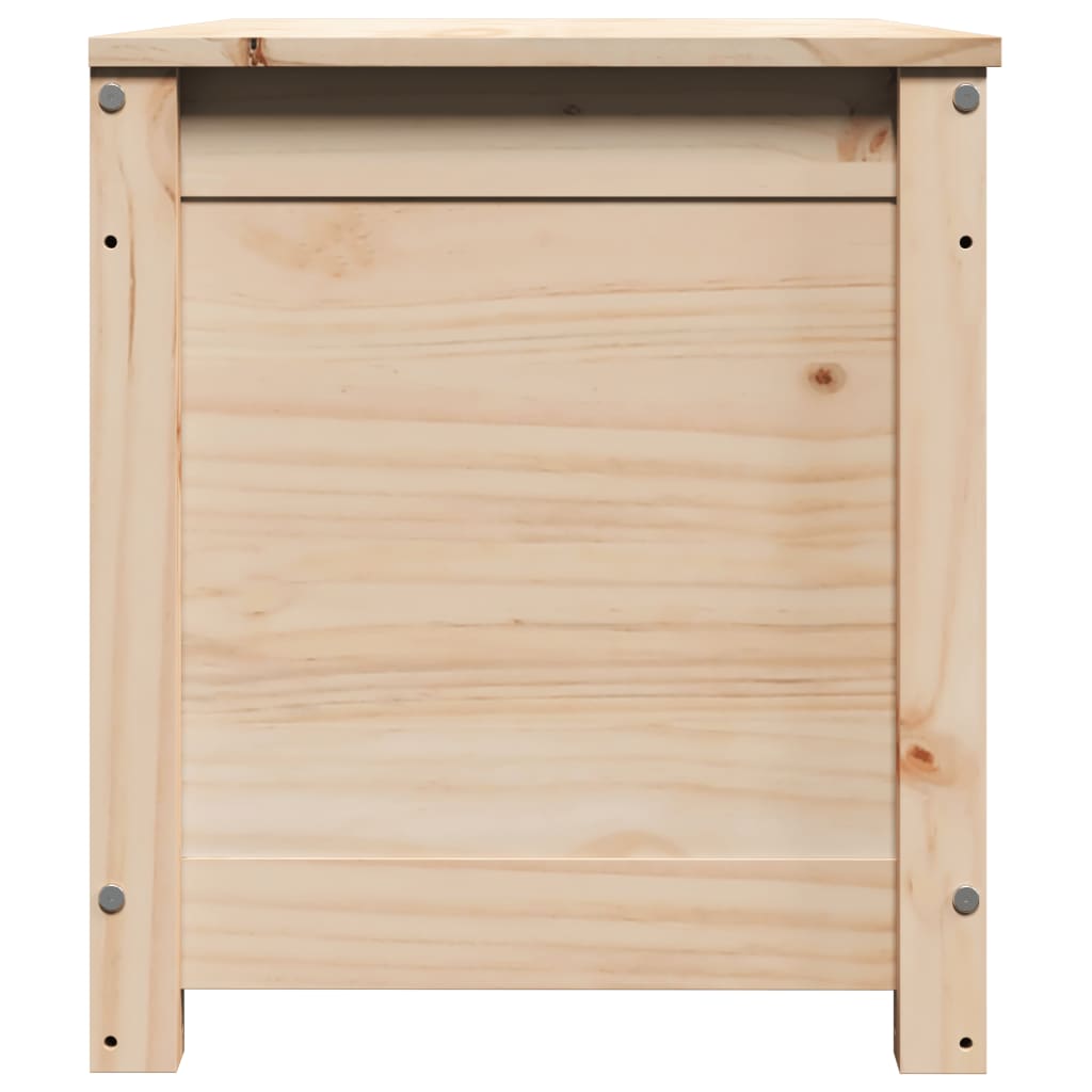 vidaXL Caja de almacenamiento madera maciza de pino 80x40x45,5 cm