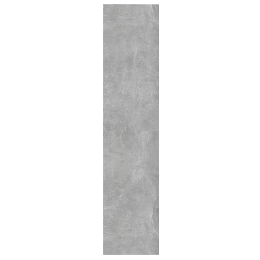 vidaXL Estantería madera contrachapada gris hormigón 60x30x135 cm