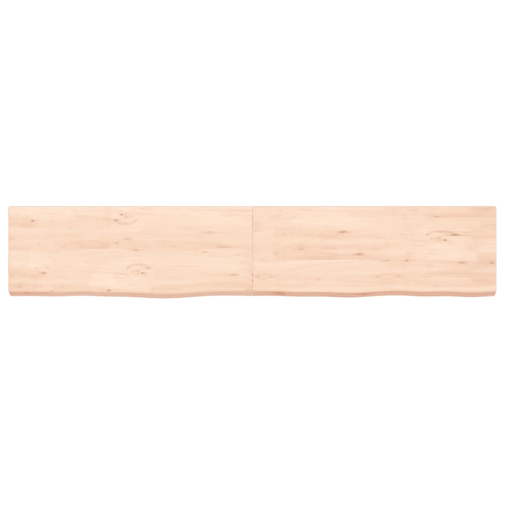 vidaXL Encimera de baño madera maciza sin tratar 160x30x(2-4) cm