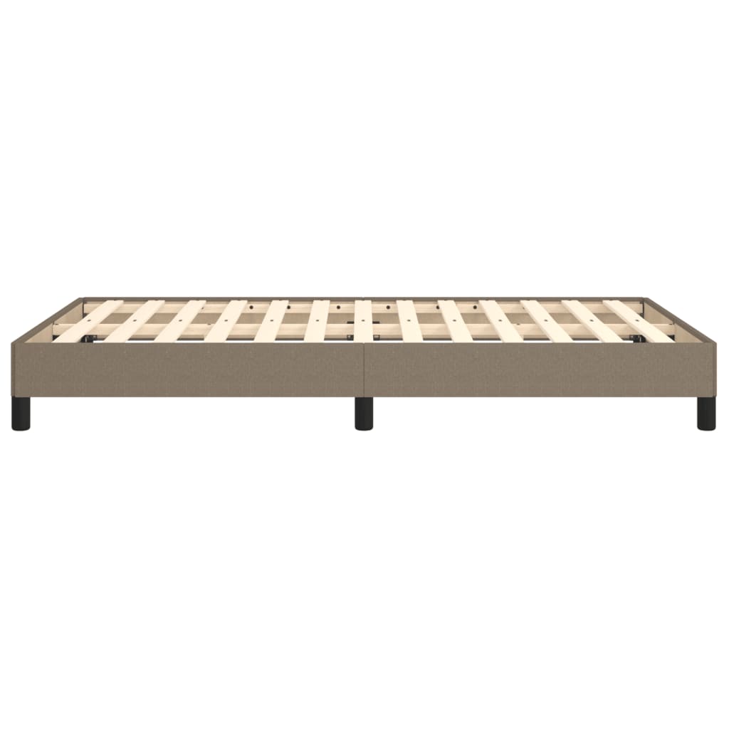 vidaXL Estructura de cama de tela gris taupe 120x200 cm