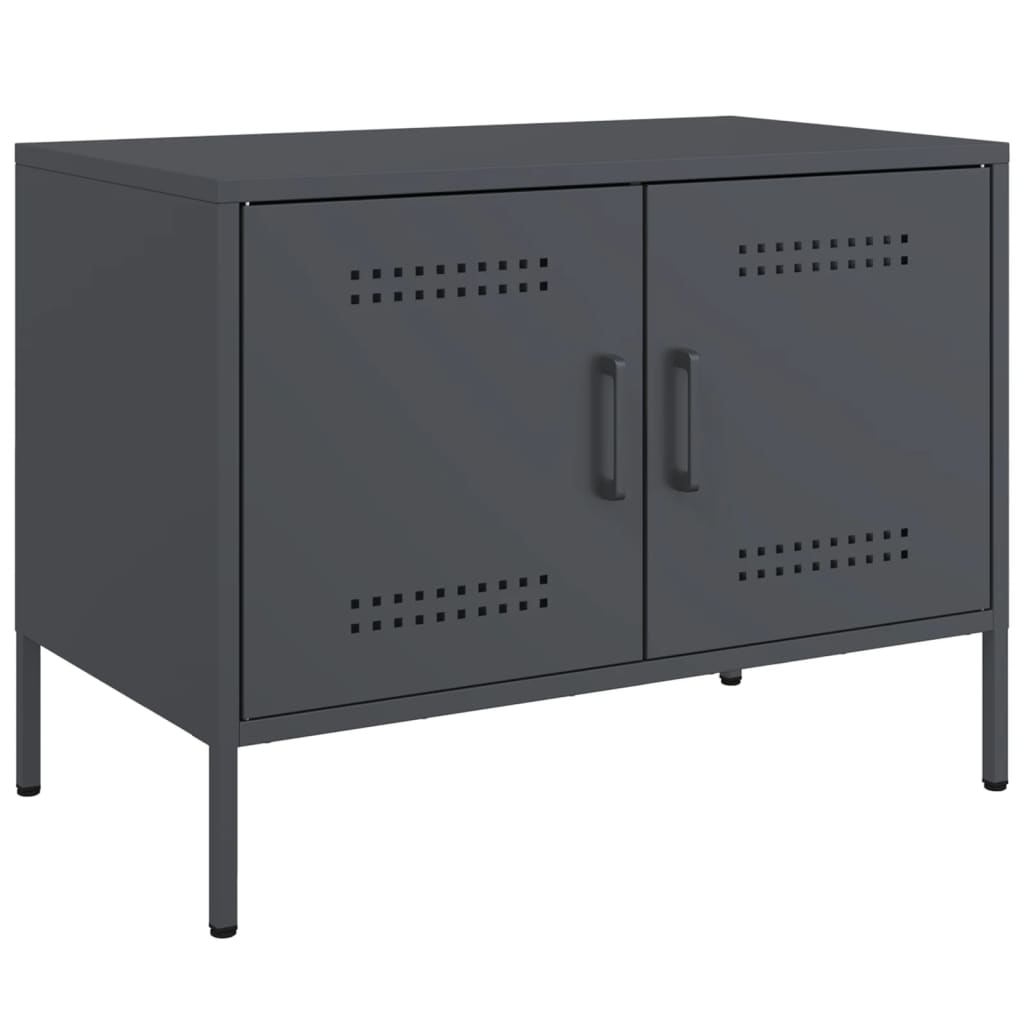 vidaXL Mueble de TV acero gris antracita 68x39x50,5 cm