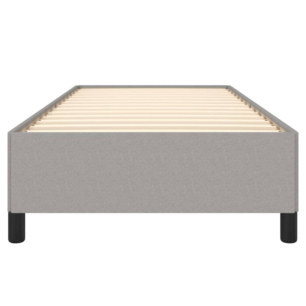 vidaXL Estructura de cama sin colchón tela gris claro 90x190 cm