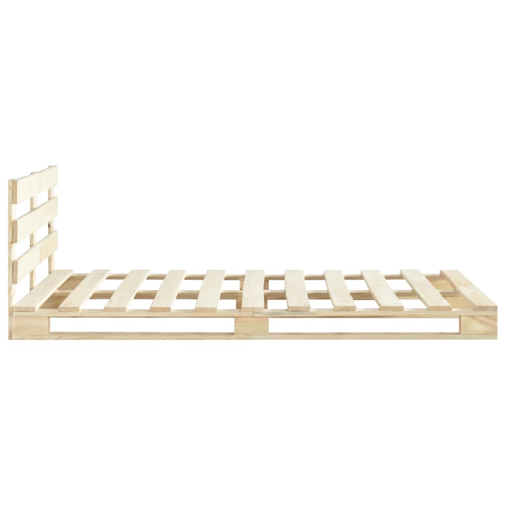 vidaXL Estructura cama palets sin colchón madera maciza pino 140x200cm