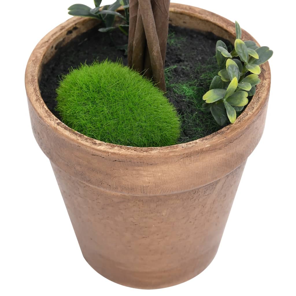 vidaXL Plantas de boj artificial 2 uds forma bola maceta verde 56 cm