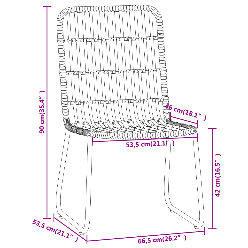 vidaXL Juego de comedor para jardín 3 piezas color roble