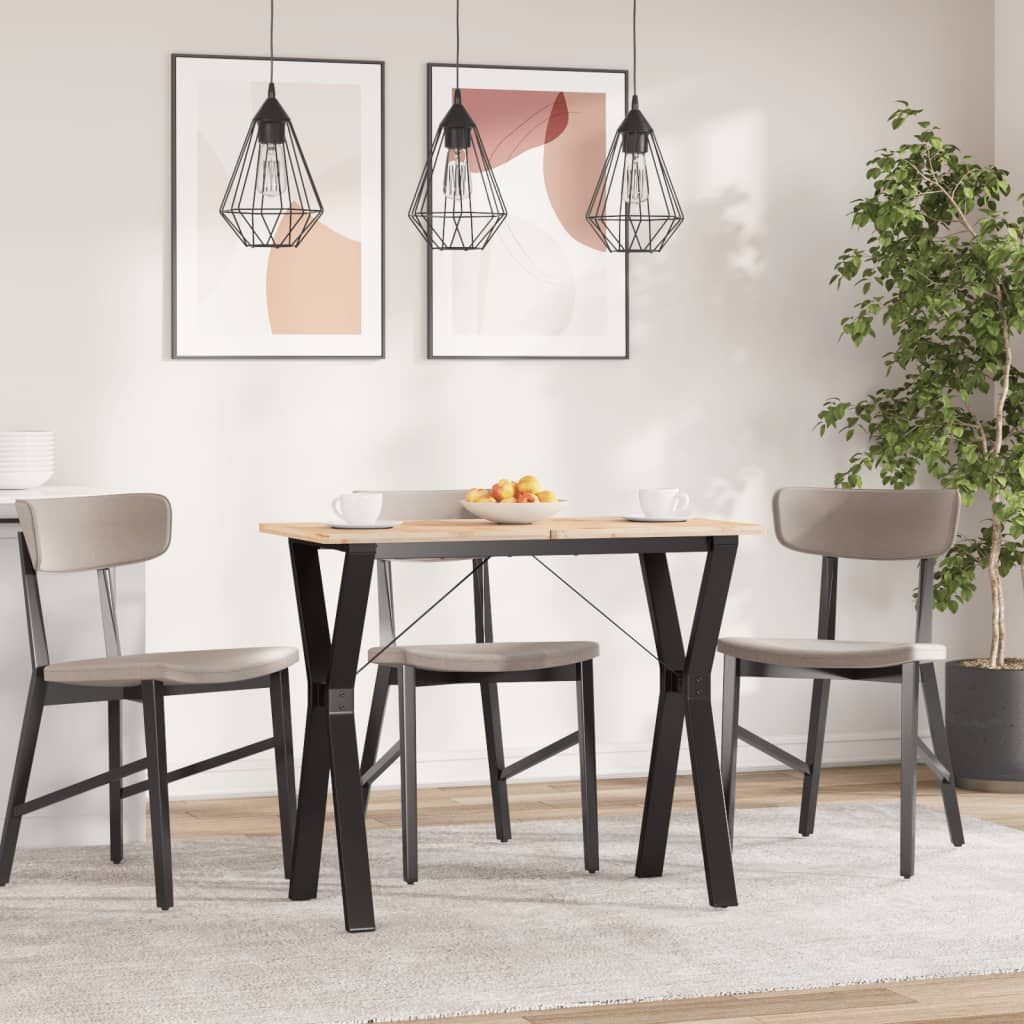 vidaXL Patas de mesa de comedor estructura Y hierro fundido 80x40x73cm