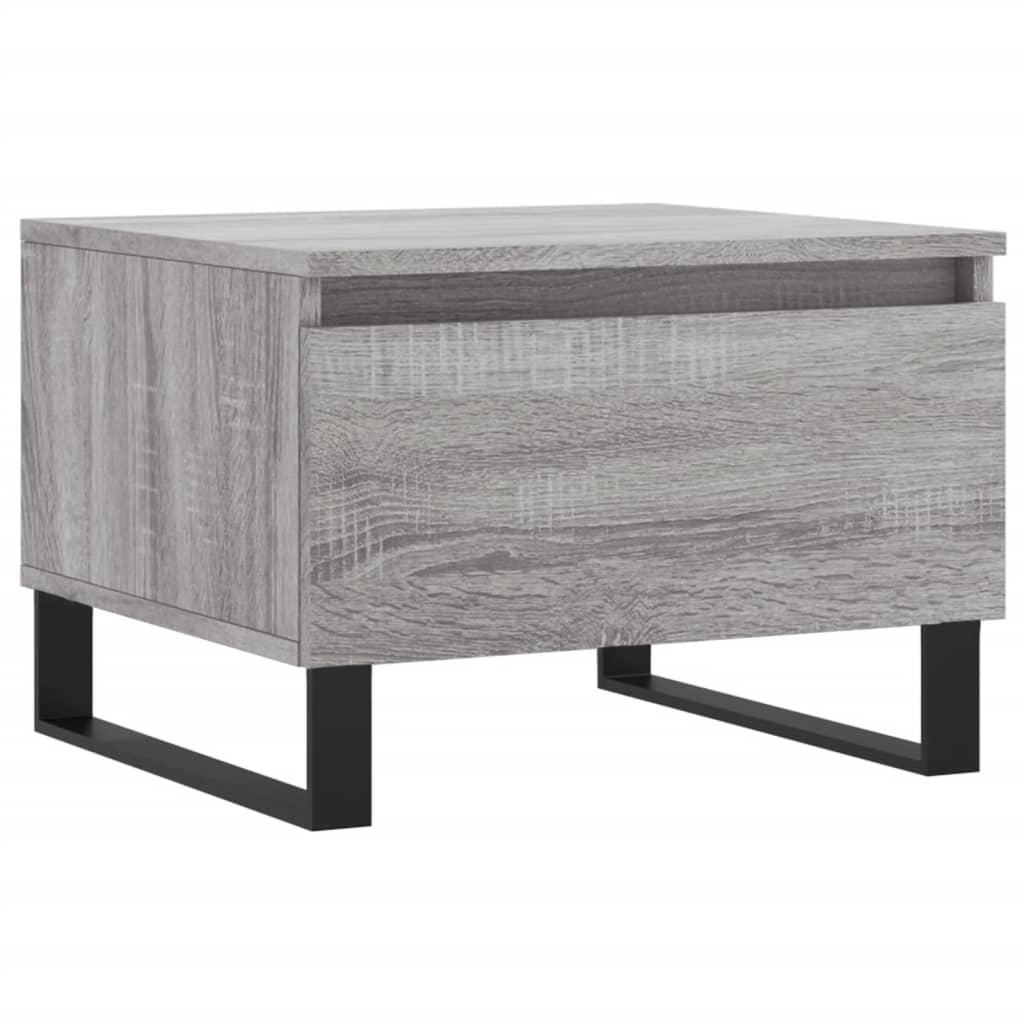 vidaXL Mesa de centro madera de ingeniería gris Sonoma 50x46x35 cm