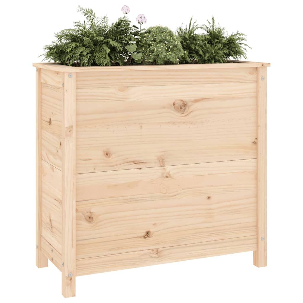 vidaXL Jardinera madera maciza de pino 82,5x40x78 cm