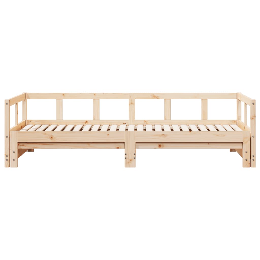 vidaXL Sofá cama sin colchón madera maciza de pino 80x200 cm