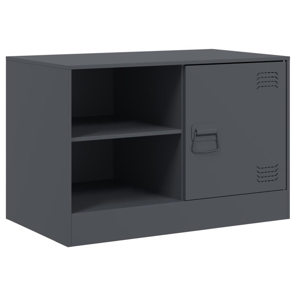 vidaXL Mueble para TV de acero gris antracita 67x39x44 cm