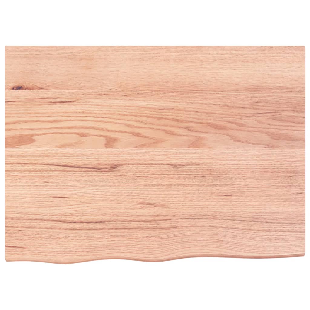 vidaXL Estante pared madera roble tratada marrón claro 80x60x(2-4) cm