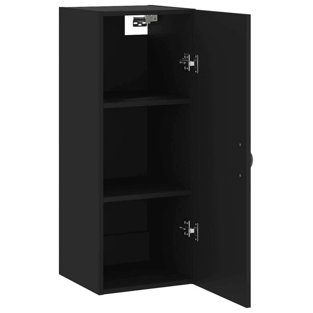 vidaXL Armario de pared negro 34,5x34x90 cm