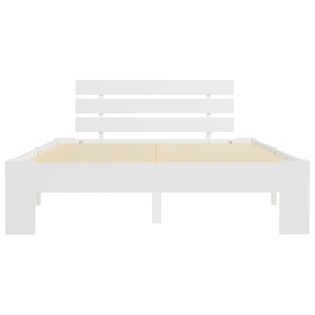 vidaXL Estructura de cama sin colchón madera de pino blanca 140x200 cm