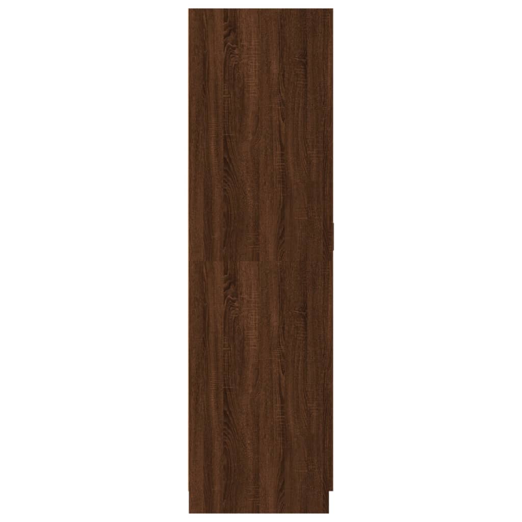 vidaXL Armario madera contrachapada color roble marrón 80x52x180 cm