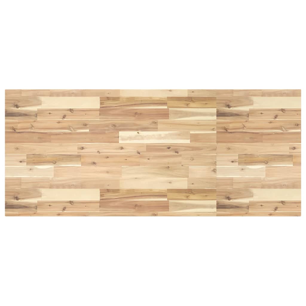 vidaXL Encimera tocador baño madera acacia sin tratar 120x60x4 cm