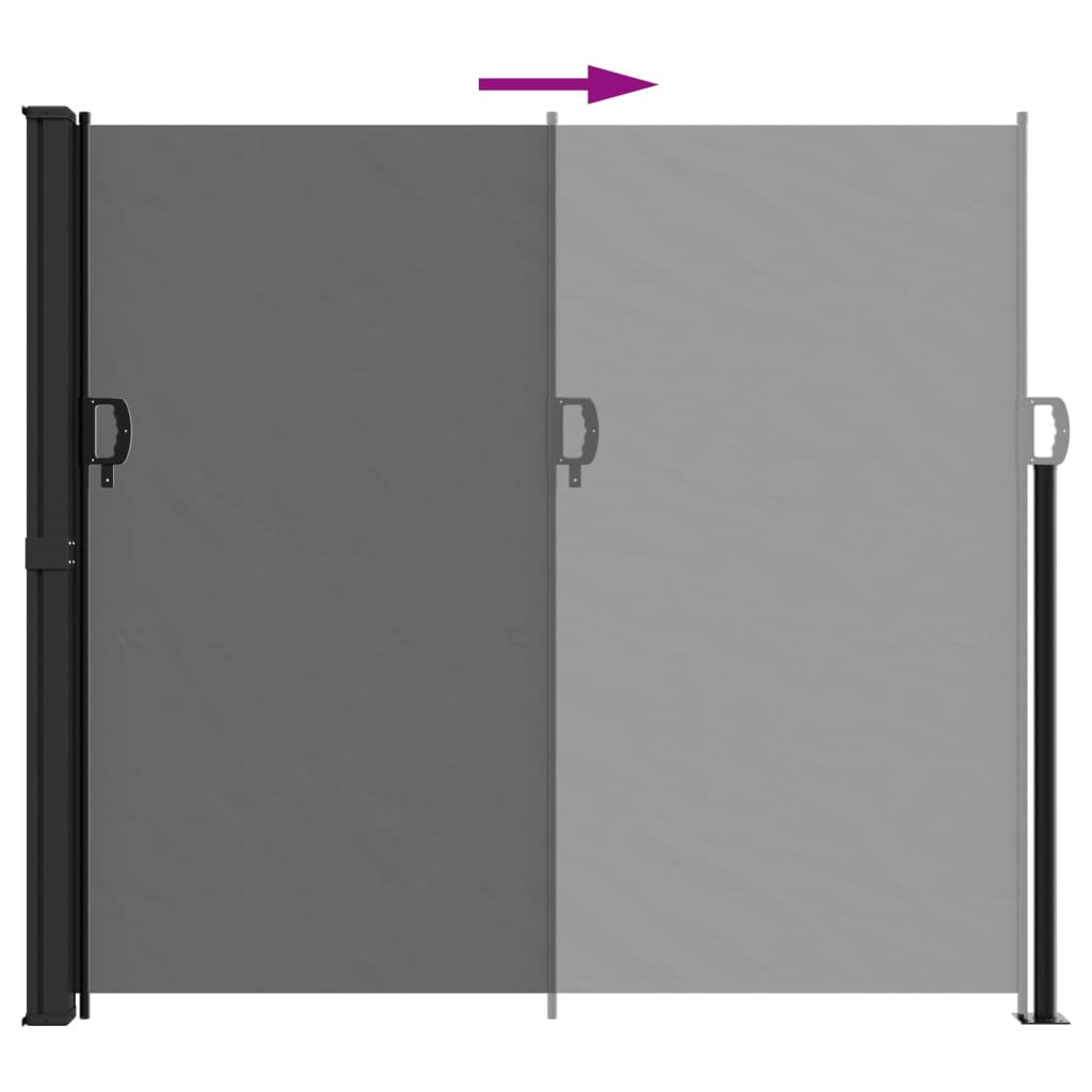 vidaXL Toldo lateral retráctil gris antracita 180x300 cm