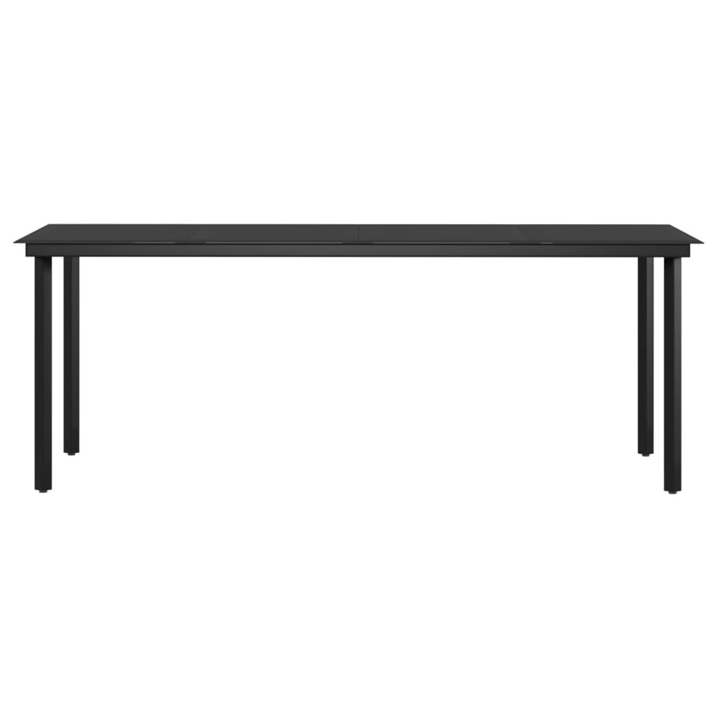 vidaXL Juego de comedor para jardín 9 piezas con cojines gris y negro