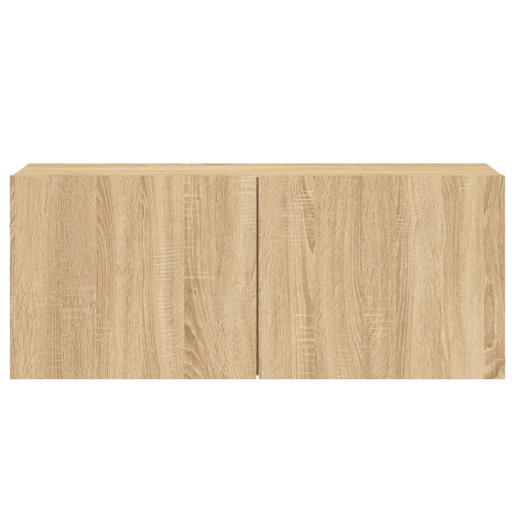 vidaXL Mueble para TV de pared roble Sonoma 100x30x41 cm