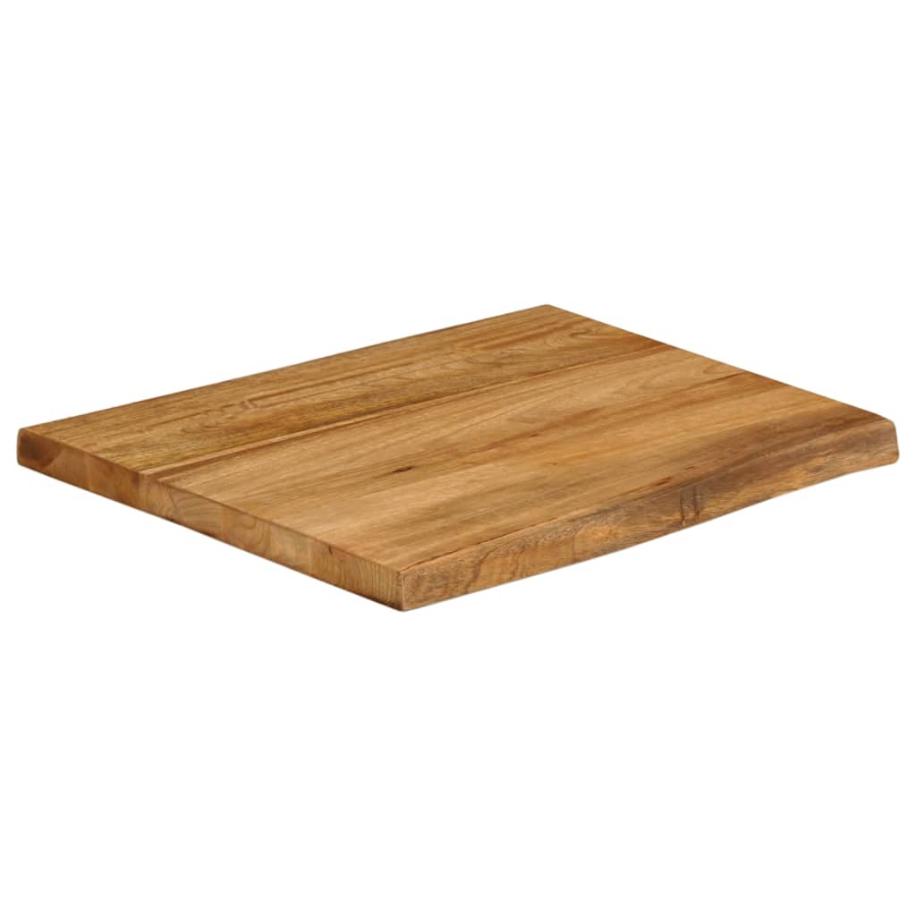 vidaXL Tablero de mesa borde natural madera maciza mango 60x60x2,5 cm