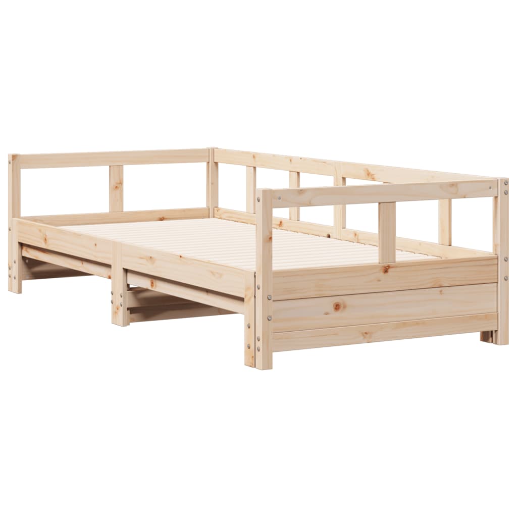 vidaXL Sofá cama sin colchón madera maciza de pino 80x200 cm