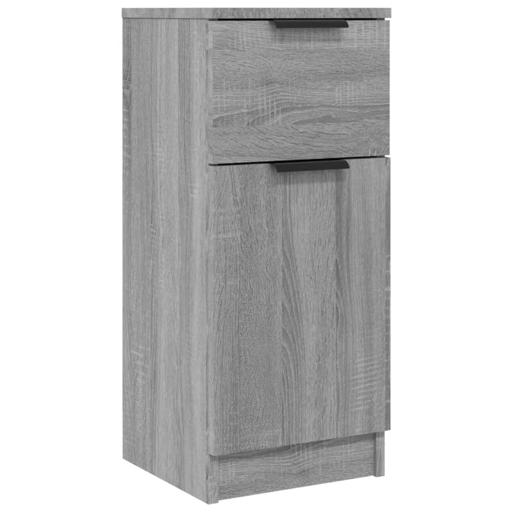 vidaXL Aparador de madera contrachapada gris Sonoma 30x30x70 cm