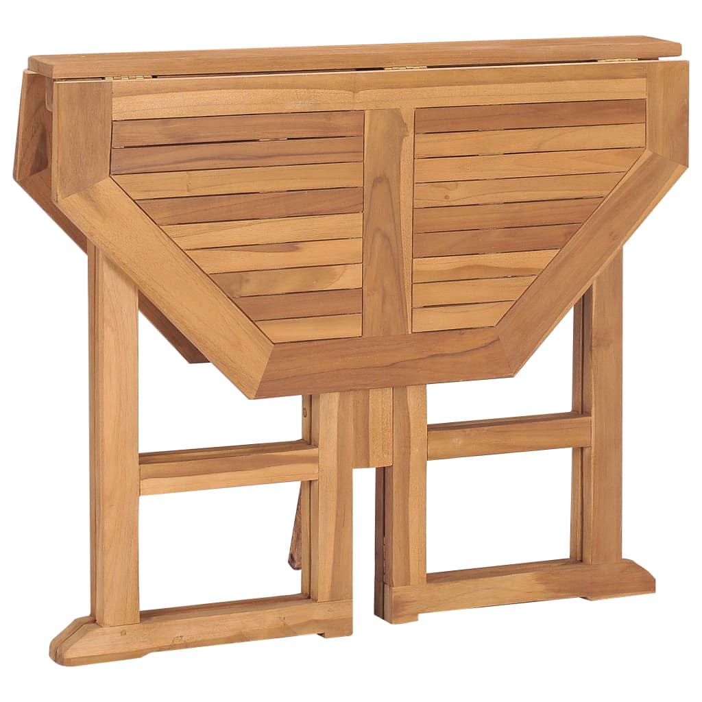 vidaXL Set de comedor de jardín plegable 5 pzas madera maciza de teca