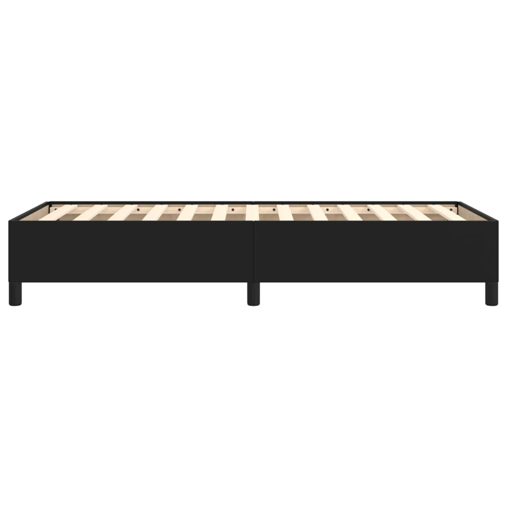 vidaXL Estructura de cama sin colchón cuero sintético negro 100x200 cm