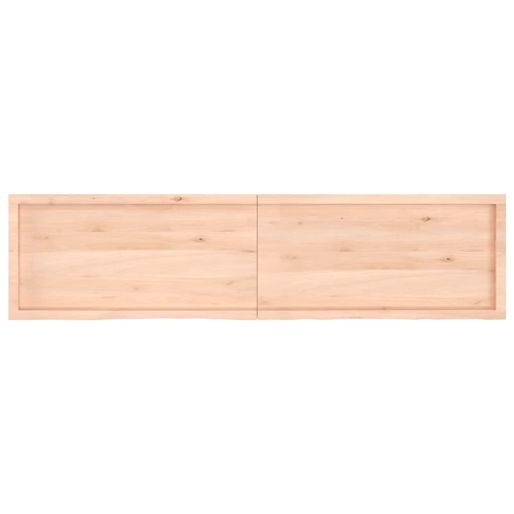 vidaXL Tablero de mesa madera maciza roble sin tratar 200x50x(2-4) cm