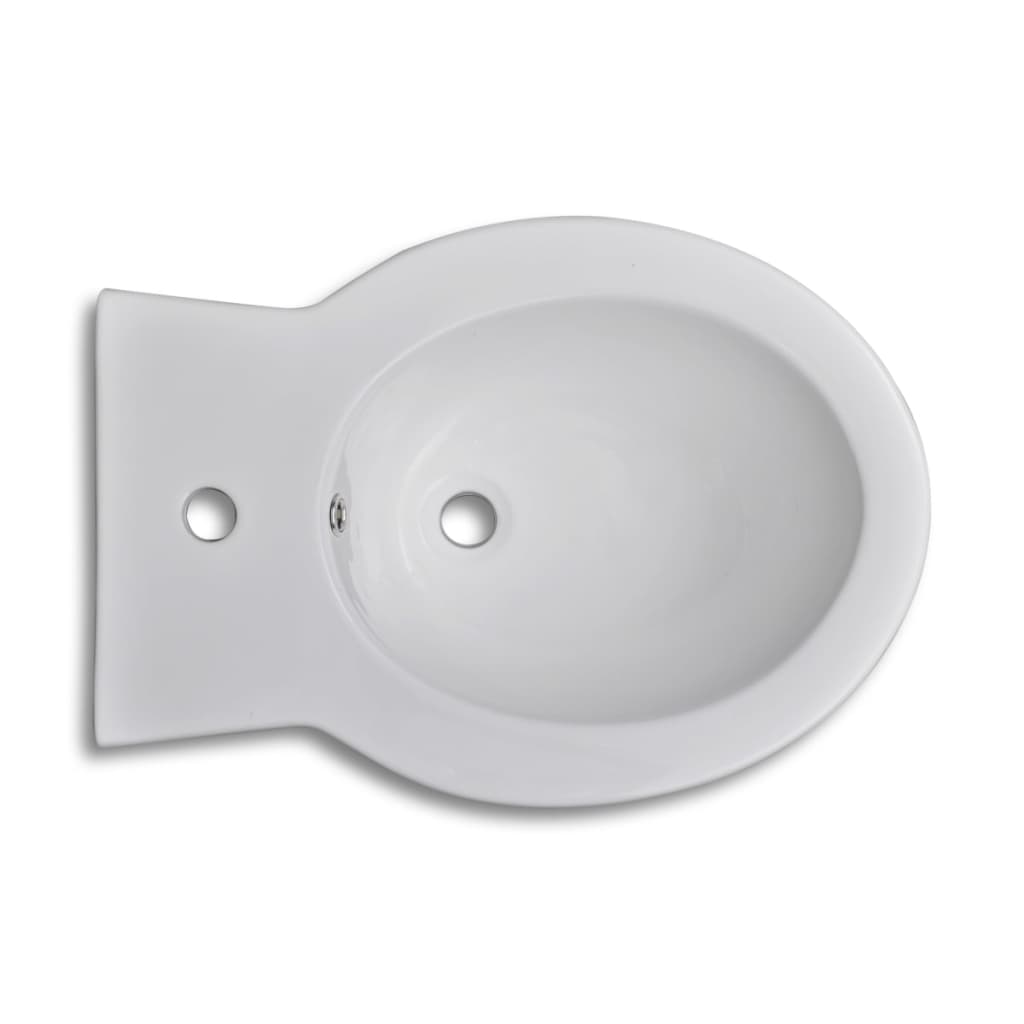 Maison Exclusive - Juego de váter WC y bidé de cerámica blanca