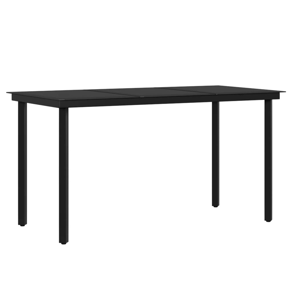 vidaXL Juego de comedor para jardín 5 piezas con cojines gris y negro