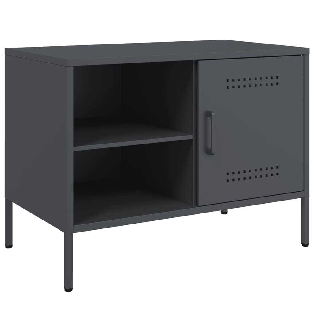 vidaXL Mueble de TV acero gris antracita 68x39x50,5 cm