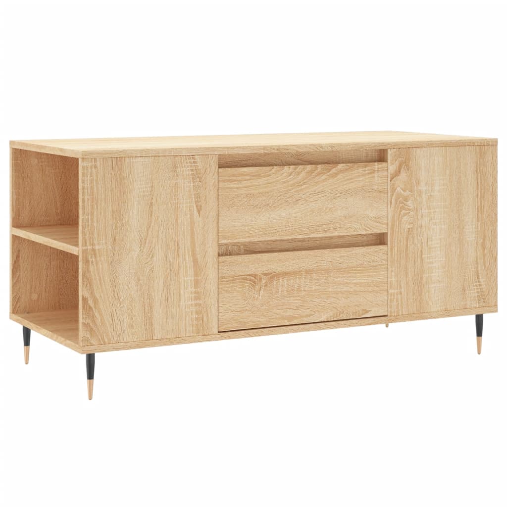 vidaXL Mesa de centro madera de ingeniería roble Sonoma 102x44,5x50 cm