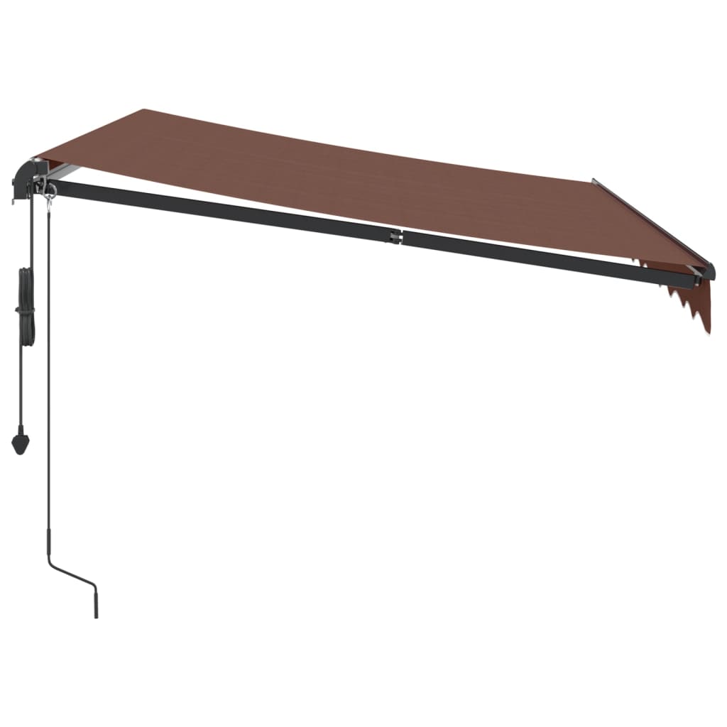 vidaXL Toldo retráctil automático burdeos 300x250 cm