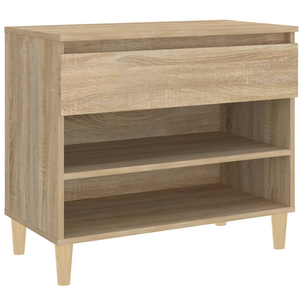 vidaXL Mueble zapatero madera contrachapada roble Sonoma 70x36x60 cm