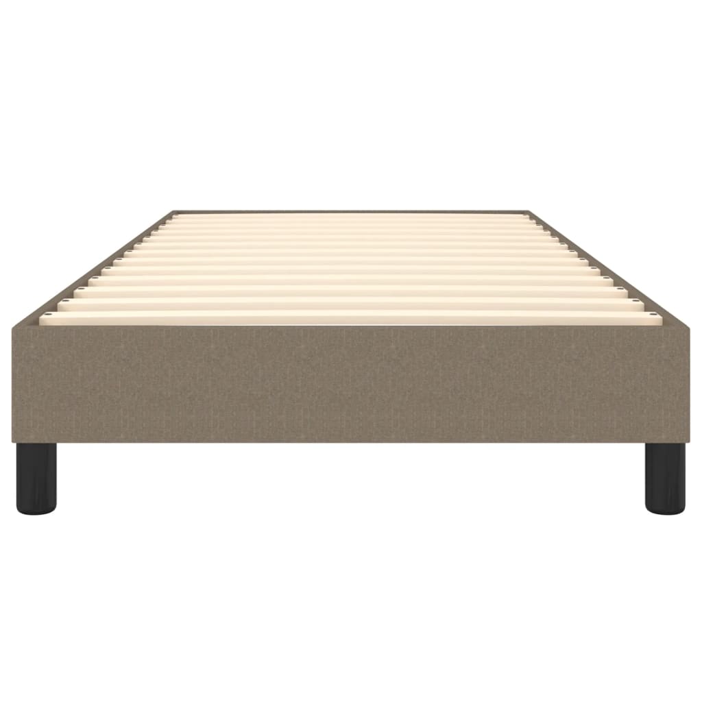 vidaXL Estructura de cama de tela gris taupe 90x200 cm