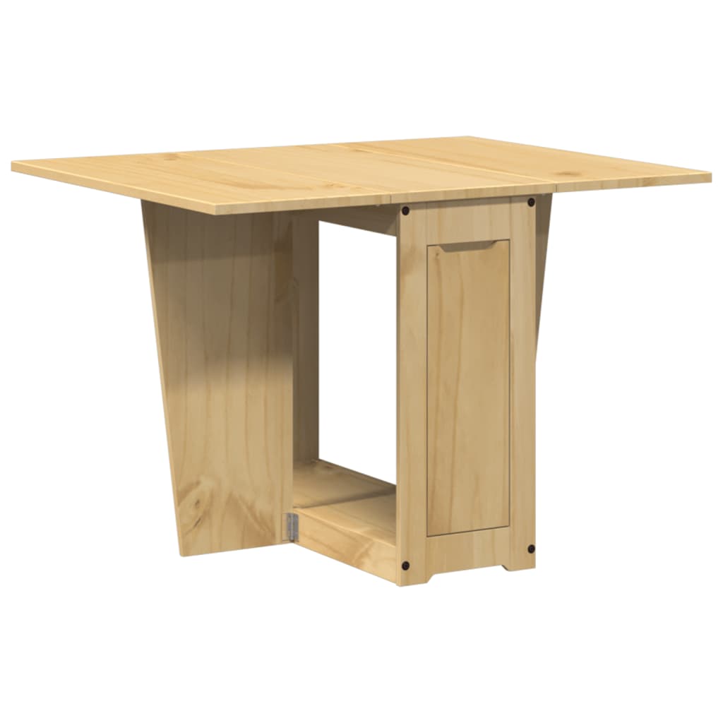 vidaXL Set comedor plegable mariposa 5 pzas Corona madera pino marrón