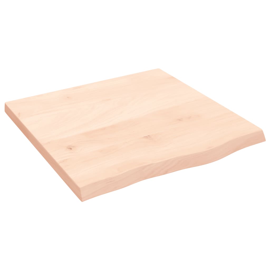 vidaXL Encimera de baño madera maciza sin tratar 60x60x(2-4) cm