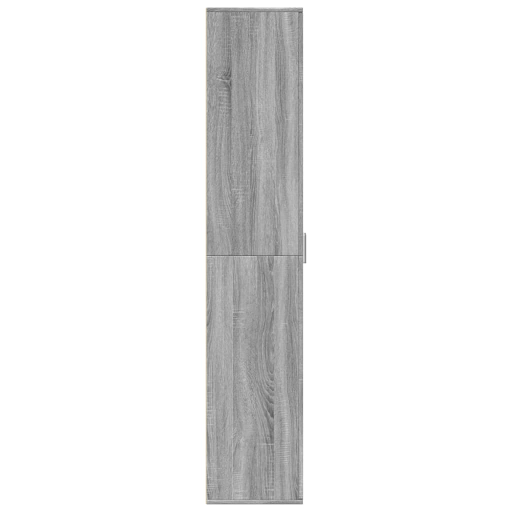 vidaXL Aparador alto madera de ingeniería gris Sonoma 60x35x180 cm