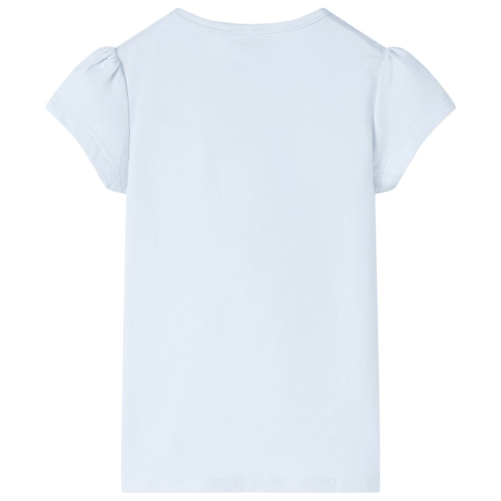 Camiseta infantil azul claro 140