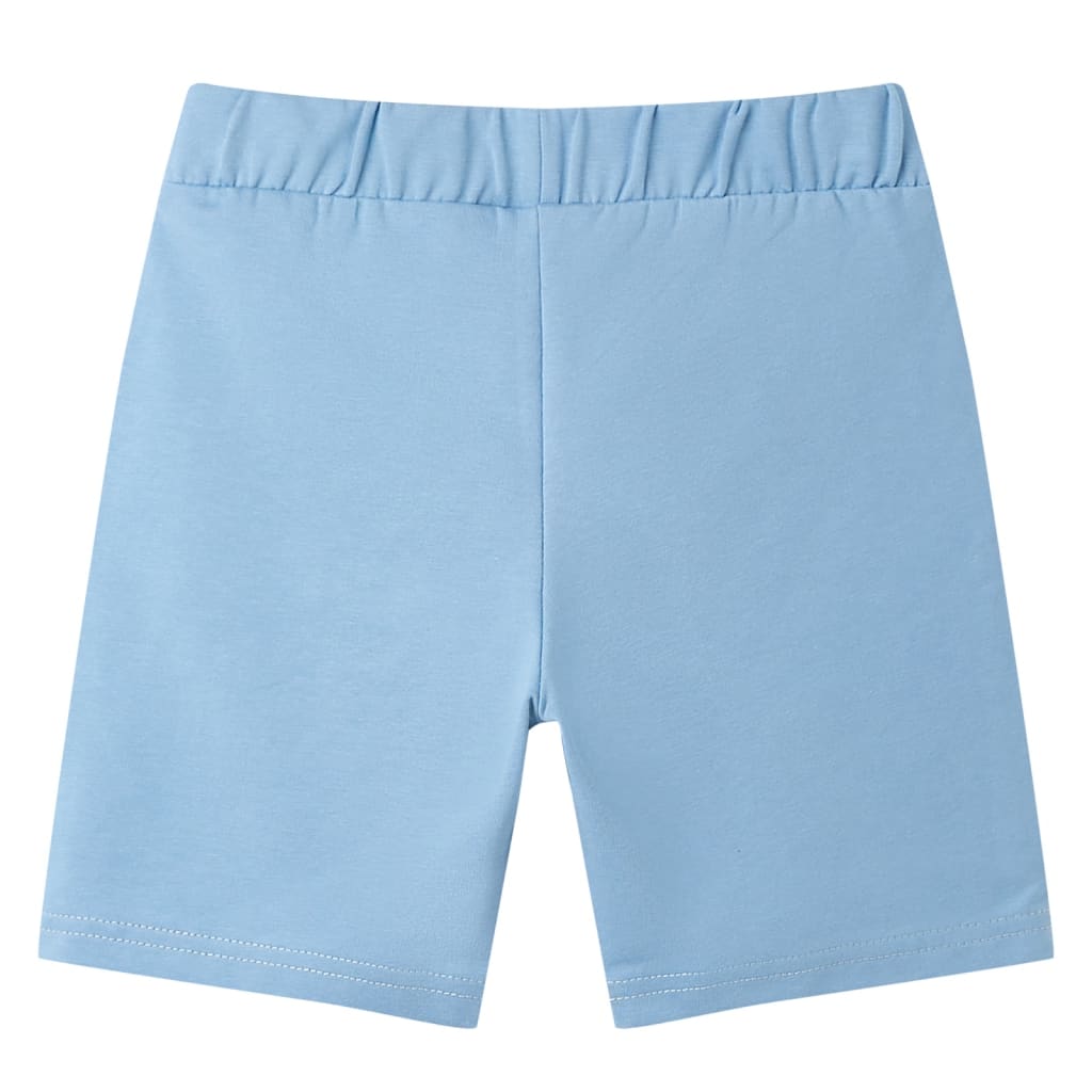 Pantalón corto infantil con cordón azul 92