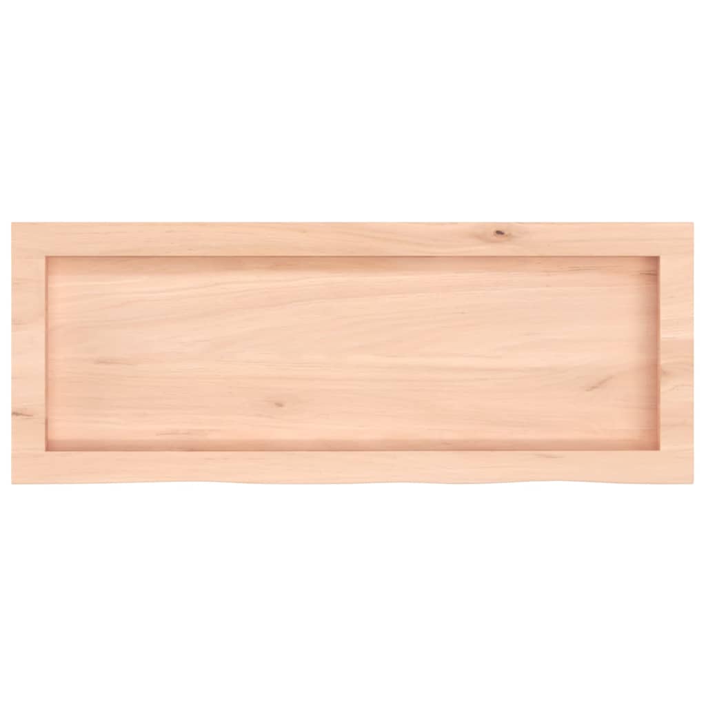 vidaXL Encimera de baño madera maciza sin tratar 80x30x(2-6) cm