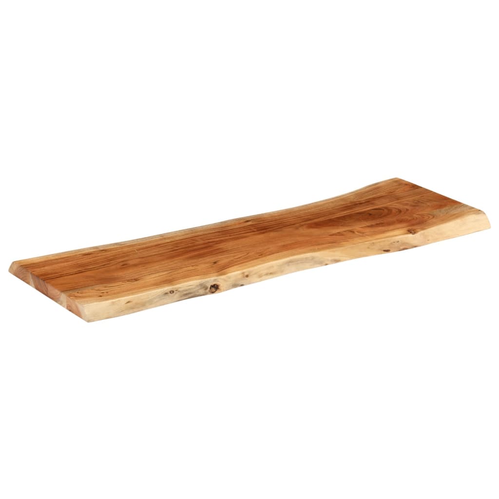 vidaXL Tablero rectangular madera de acacia borde vivo 110x40x3,8 cm