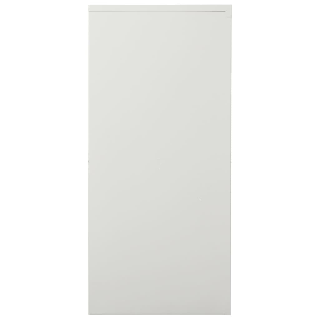 vidaXL Armario con puerta corredera gris claro acero 90x40x90 cm