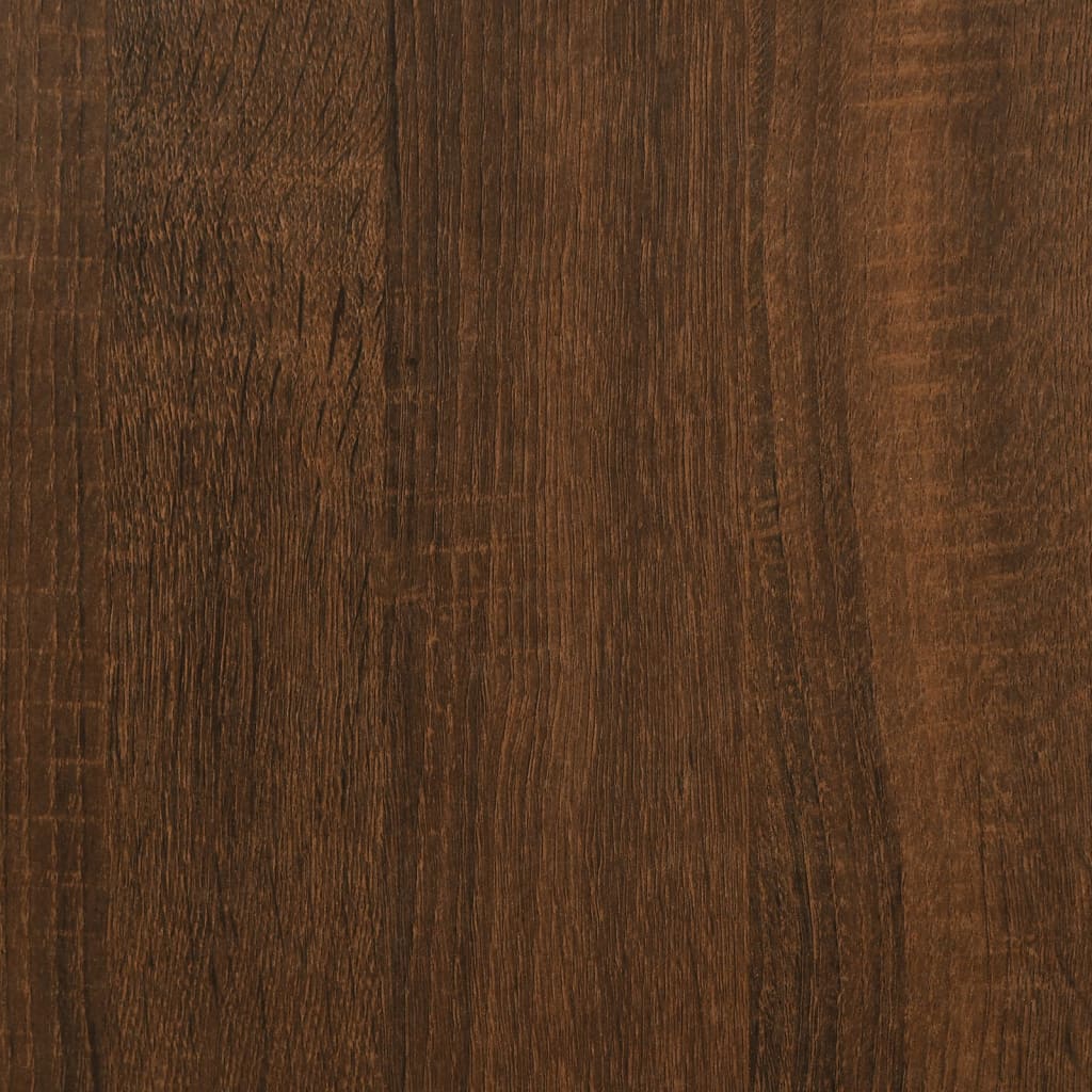 vidaXL Aparador madera contrachapada marrón roble 60x35x70 cm